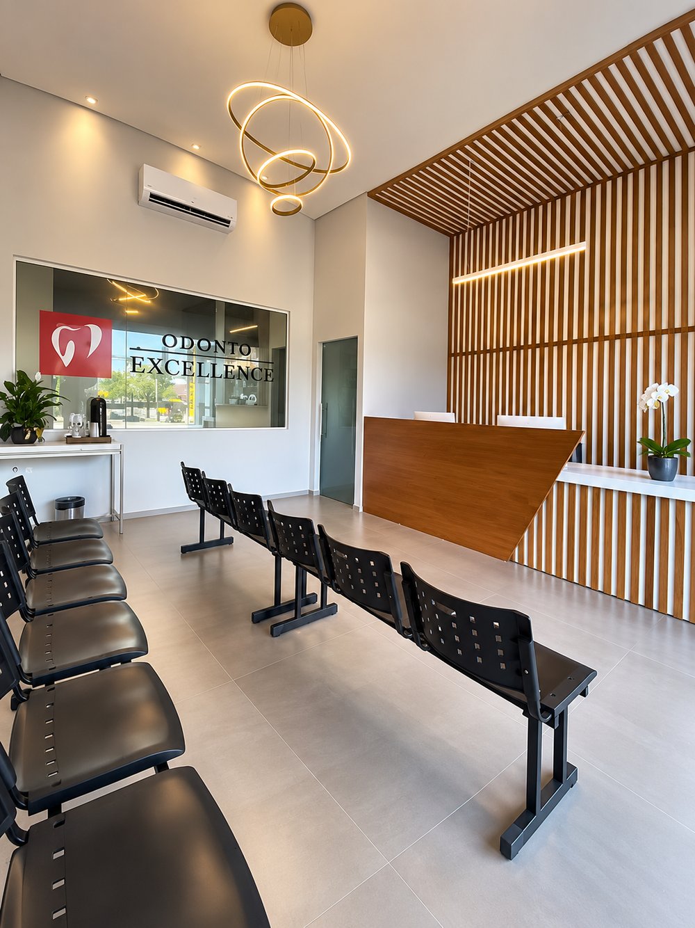 Recepção da Odonto Excellence Nova Hartz